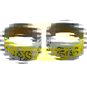 100 in. Gas Line Marking Labels in White